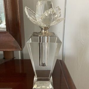 Rose Crystal Perfume Bottle / Holder